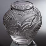 FK Glas - Vaas - Vogels in de vlucht - hoogte 13 cm -, Antiek en Kunst, Antiek | Glas en Kristal