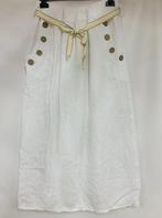 Linnen lange rok in kleur WIT met elastische talie,, Kleding | Dames, Rokken, Nieuw