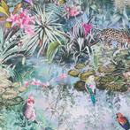 Profhome 381791-GU Dieren patroon behang floral mat groen, Verzenden