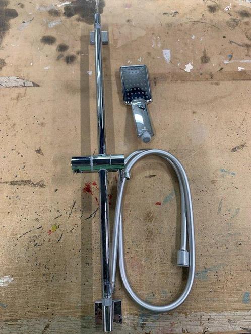 Bossini glijstang 70 cm chroom met gladde slang en, Doe-het-zelf en Verbouw, Sanitair, Douche, Nieuw, Chroom, Ophalen of Verzenden