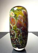 Maxence Parot - Vaas - Unieke kleuren en goud - Glas