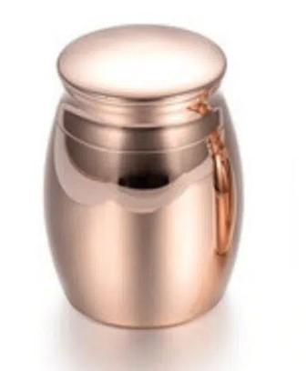Mini urn RVS design rosé (gravure mogelijk), Huis en Inrichting, Overige Huis en Inrichting, Nieuw