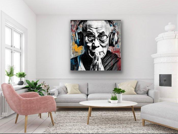 Eric Brumette - DJ DALAÏ LAMA SAVED MY LIFE - Toile L, Antiek en Kunst, Kunst | Designobjecten