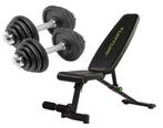 Tunturi UB20 + 2x Dumbellset 15 kg, Sport en Fitness, Verzenden, Nieuw, Metaal