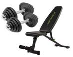 Tunturi UB20 + 2x Dumbellset 15 kg, Verzenden, Nieuw, Metaal