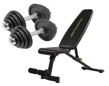 Tunturi UB20 + 2x Dumbellset 15 kg beschikbaar voor biedingen