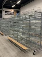 Verrijdbare stelling met draadmanden hxbxd 2350x3800x1600mm,, Ophalen of Verzenden