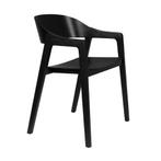 *WOONWINKEL* Dutchbone Westlake Stoel Van Gebogen Hout Zwart, Huis en Inrichting, Stoelen, Verzenden, Nieuw, Zwart, Hout