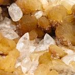 CANADA! ORANJE STILBITE en WITTE CALCIT, Zeer zeldzaam