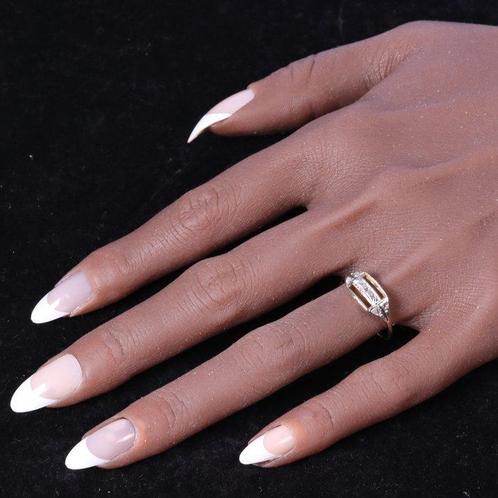 Zonder Minimumprijs - Ring - 18 karaat Geel goud, Witgoud -, Sieraden, Tassen en Uiterlijk, Ringen