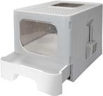 Kattenbak - Kattentoilet - 48x38x38 cm - Grijs - Nobleza, Dieren en Toebehoren, Kattenbakken, Verzenden, Zo goed als nieuw