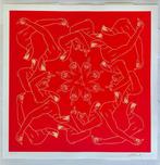 Ai Weiwei (1957) - Middle Finger in Red (Hand signed), Antiek en Kunst, Kunst | Schilderijen | Modern