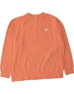 NIKE Mens Sweatshirt Jumper XL Orange Cotton, Verzenden, Nieuw