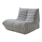 Relaxstoel Kodsø lounge fauteuil 75x90x100 cm microvezel gri, Verzenden, Nieuw