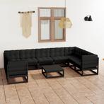 vidaXL 10-delige Loungeset met kussens massief grenenhout, Tuin en Terras, Verzenden, Nieuw, Loungeset