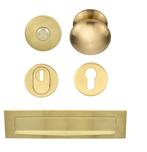 Voordeurset SKG3 LB65V PVD mat goud, Verzenden, Nieuw