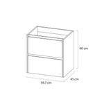 Meubelset Tiger Reverse 60 cm Met 2 Lades Natural Eik - Mat, Ophalen of Verzenden, Nieuw