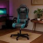 Gamingstoel / Bureaustoel HyperSeat - Zwart / Turquoise, Verzenden, Nieuw