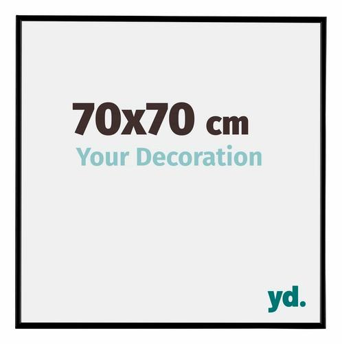 Fotolijst 70x70 cm - Zwart Mat - Kunststof - Evry, Huis en Inrichting, Woonaccessoires | Lijsten, Nieuw, Verzenden