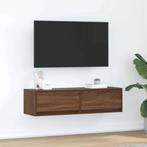 vidaXL Tv-meubel 100x31x25,5 cm bewerkt hout bruineiken, Minder dan 50 cm, Verzenden, Nieuw, Minder dan 100 cm
