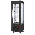 RVS Gebakvitrine | Zwart | 5 draaiende plateaus | 360 liter, Verzenden, Nieuw in verpakking