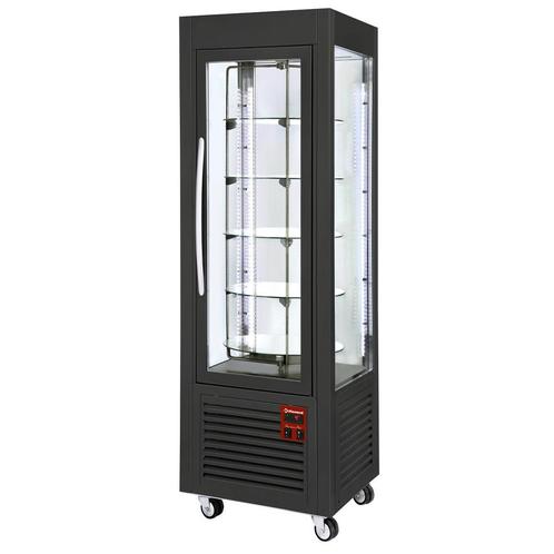 RVS Gebakvitrine | Zwart | 5 draaiende plateaus | 360 liter, Zakelijke goederen, Horeca | Keukenapparatuur, Verzenden