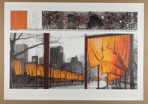 Christo (1935-2020) - The Gates XXI 2003 - Artprint, Antiek en Kunst, Kunst | Tekeningen en Foto's