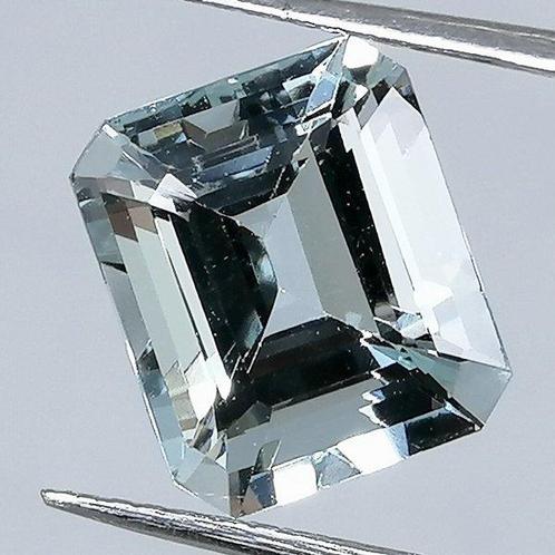 Aquamarijn  - 4.49 ct - Gecertificeerd gemmologisch rapport, Sieraden, Tassen en Uiterlijk, Edelstenen