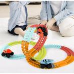 Kruzzel Flexibele Racebaan: 193-Delige Set met LED Auto, Ophalen of Verzenden, Nieuw