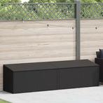 Tuinbox 220x50x58 cm poly rattan zwart (Schuurtjes-Rekken), Verzenden, Nieuw