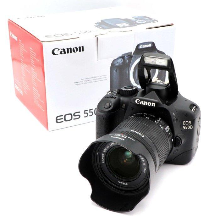 Canon EOS 550D + EF-S 18-55mm f/3.5-5.6 IS STM #6685 clicks, Audio, Tv en Foto, Fotocamera's Digitaal