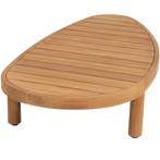 Finn lounge tuintafel 125x63x25 cm teak pebble shaped 4, Ophalen of Verzenden, Nieuw