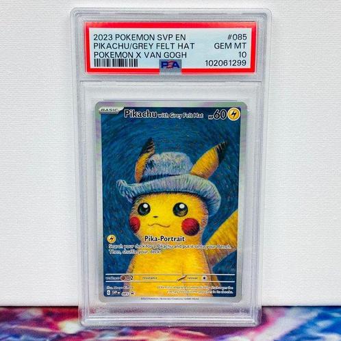 Pokémon Graded card - Pikachu With Grey Felt Hat #085 Van, Hobby en Vrije tijd, Verzamelkaartspellen | Pokémon