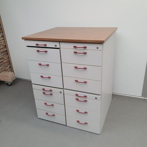 4-delig houten ladeblok met 12 lades - 111x89x79 cm, Huis en Inrichting, Kasten | Ladekasten, Ophalen of Verzenden