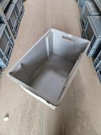Nestbare stapelbak 60x40x30cm grijs, gebruikt, Ophalen of Verzenden