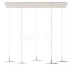 Vibia Skan Hanglamp LED 5-lichts, beige - casambi, Huis en Inrichting, Lampen | Hanglampen, Verzenden, Nieuw