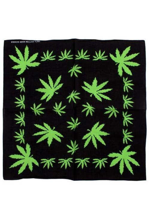 Bandana wietblad, Hobby en Vrije tijd, Feestartikelen, Nieuw, Ophalen of Verzenden