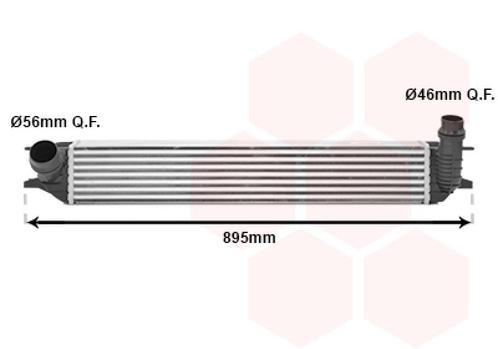 INTERCOOLER VOOR RENAULT LAGUNA 2007-2015 144610001N, Auto-onderdelen, Airco en Verwarming, Nieuw, Ophalen of Verzenden
