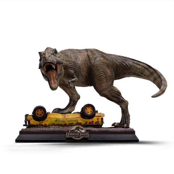Jurassic Park Icons Statue T-Rex Attack 15 cm, Verzamelen, Film en Tv, Nieuw, Ophalen of Verzenden