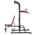 Compacte halterbank met pull-up bar - Ruimtebesparend en..., Sport en Fitness, Ophalen of Verzenden, Nieuw