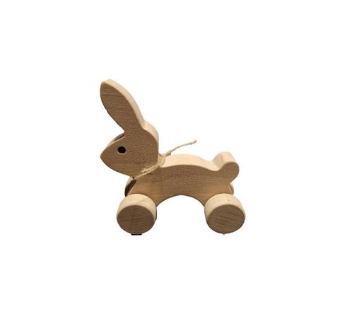 Houten Speelgoed Konijntje op Wielen – Tijdloos en Duurzaam, Kinderen en Baby's, Speelgoed | Houten speelgoed, Overige typen, Nieuw