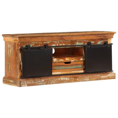 vidaXL Tv-meubel 110x30x45 cm massief gerecycled hout, Huis en Inrichting, Kasten | Televisiemeubels, 25 tot 50 cm, Nieuw, Overige houtsoorten
