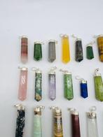 Prachtige 30x verschillende hanger/ketting van lapis lazuli,