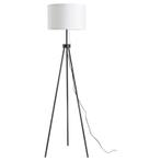 TRUUSK Vloerlamp E27 - Staal en Polyester - 37x37x152cm - Zw, Verzenden, Nieuw