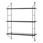 [en.casa] Wandrek Ösel 63,5x48x15 cm marmer zwart, Huis en Inrichting, Woonaccessoires | Wandplanken en Boekenplanken, Verzenden