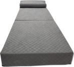 Luxe logeermatras met hoofdkussen- grijs - camping matras..., Huis en Inrichting, Slaapkamer | Matrassen en Bedbodems, Ophalen of Verzenden