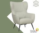 Leren fauteuil Flair, Huis en Inrichting, Fauteuils, Eigentijds, Modern, Retro, Romantisch, Nieuw, Ophalen of Verzenden, 75 tot 100 cm