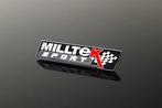 Milltek Sport logo embleem badge zwart origineel, Nieuw, Verzenden