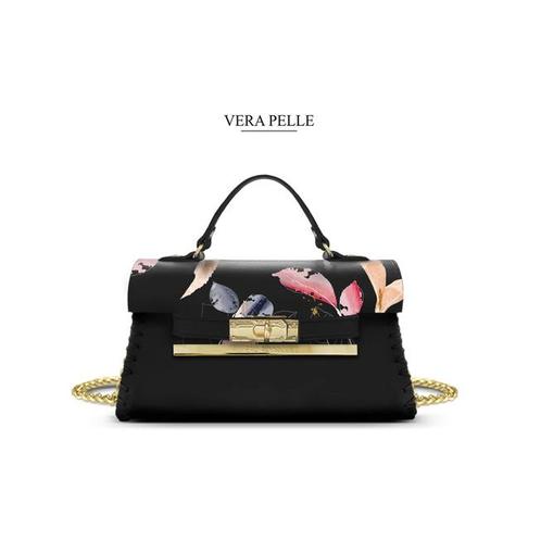 Eco gerecycled leer mini schouder tas - handvat en ketting, Sieraden, Tassen en Uiterlijk, Tassen | Schoudertassen
