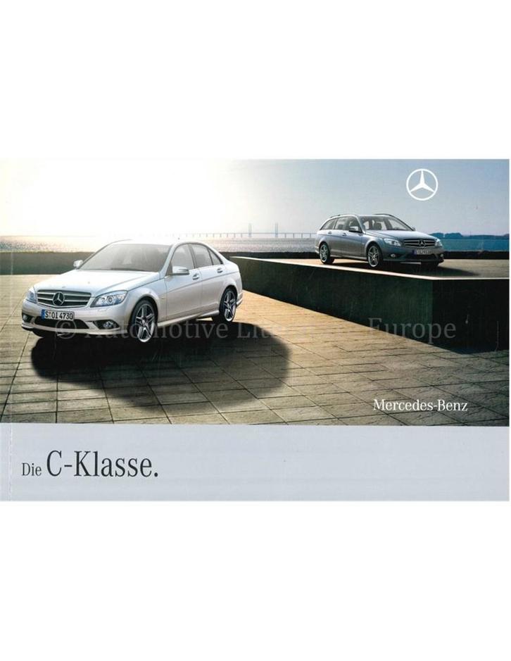 2009 MERCEDES BENZ C KLASSE SEDAN | ESTATE BROCHURE DUITS, Boeken, Auto's | Folders en Tijdschriften
